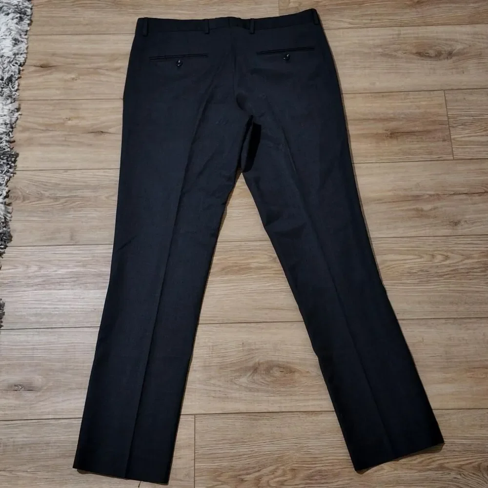 Zara Men's Navy Tailored-trousers